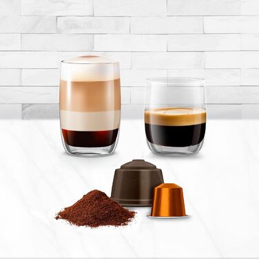 Кавомашина Ufesa Bellagio 3-в-1 для капсул Nespresso, Dolce Gusto та меленої кави, сенсорна панель, 7 рівнів, резервуар 1 л, 1400 Вт, 15 бар, компактна