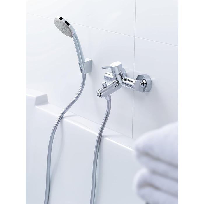 Душова лійка hansgrohe Croma 100 з тримачем, 4 режими, хром