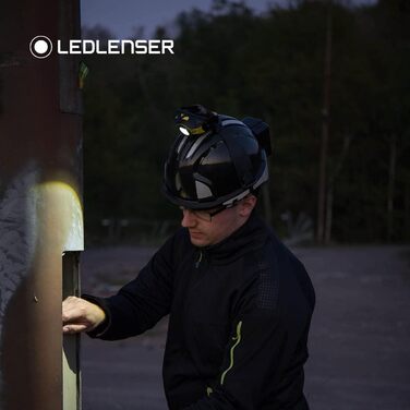 Налобний ліхтар Ledlenser iH11R 600 Лм з кріпленням на шолом і чохлом, акумуляторний, USB-зарядка, легкий, для роботи в рукавицях