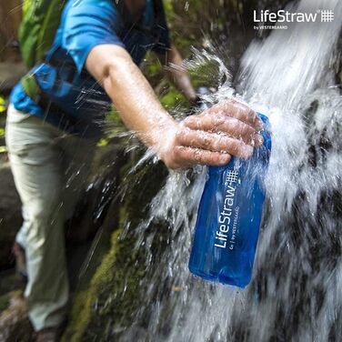 Пляшка-фільтр LifeStraw Go 2 етапи, синя, 650 мл, багаторазова