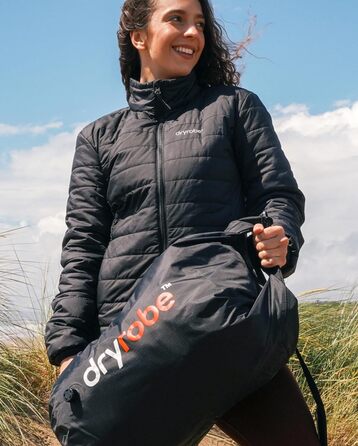 Dryrobe компресійна сумка для подорожей 33 л, водонепроникна спортивна сумка для плавання, серфінгу, OCR, чорна