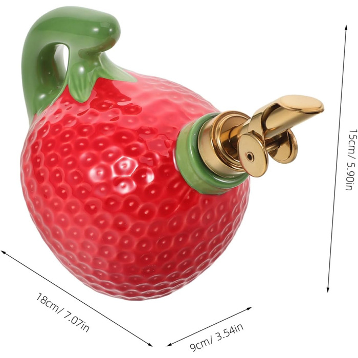 Керамічний диспенсер для олії Amosfun Strawberry Decor 50 мл
