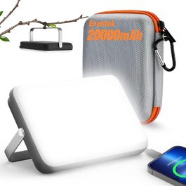 LED кемпінговий ліхтар Eventek 4000Лм, 20000мАг Power Bank, USB акумуляторний, IPX5 водонепроникний, 4 режими світла, для читання, намету, риболовлі, аварій