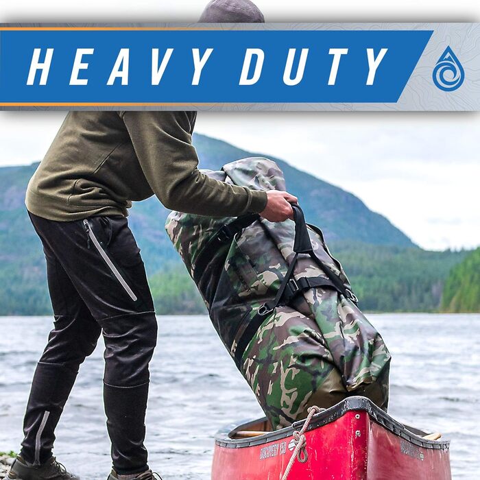 Гермомішок AquaQuest White Water Duffel 100% водонепроникний, міцний, універсальний, для подорожей, спорту, мотоцикла, човна, риболовлі, 50/75/100 л