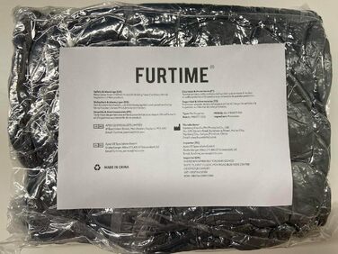 Ліжко для собак FURTIME XXL, м'яке, антистрес, для середніх і великих порід, знімний чохол, не ковзає, 106x80x23 см