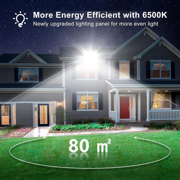 Світлодіодний прожектор Viugreum 150W, 15000Лм, IP66, 6500K, для вулиці, водонепроникний, комплект 2 шт., кабель 80 см, для гаража