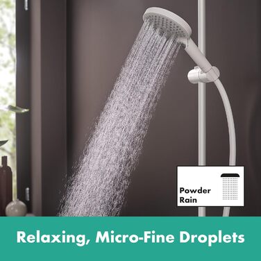 Душова лійка hansgrohe Raindance Select S 120 мм, 3 режими, EcoSmart 9 л/хв, антивапняна, PowderRain, матова біла