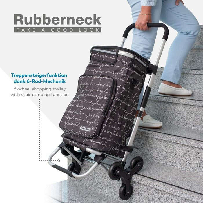 Складаний господарський візок Rubberneck з охолоджувальним відділенням, регульована ручка, чорний
