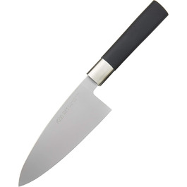 Японський ніж Деба KAI Wasabi Black 15 см, нержавіюча сталь 6A/1K6, поліпропіленова ручка, японське кухонне хакмессер