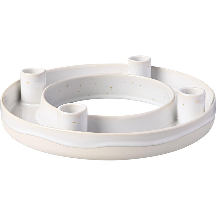 Свічник адвентський Winter Glow від Villeroy & Boch, кераміка, 23,5x8,5x20,5 см, різдвяний декор