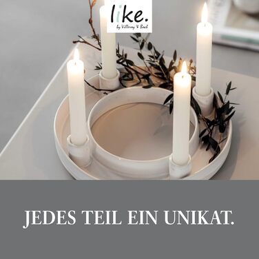 Свічник адвентський Winter Glow від Villeroy & Boch, кераміка, 23,5x8,5x20,5 см, різдвяний декор
