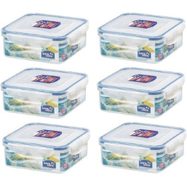 Коробка для зберігання продуктів Lock & Lock HPL823, 870 мл, набір з 6 шт.
