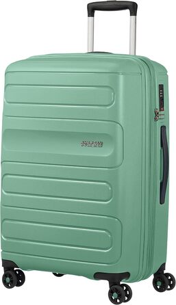 Валіза American Tourister Sunside Spinner 55 см, 35 л, чорна, розширювана, поліпропіленова, на колесах, для подорожей