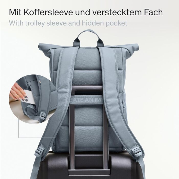 Рюкзак GOT BAG Rolltop Easy з океанічного пластику, водовідштовхувальний, для ноутбука 16'', 31 л