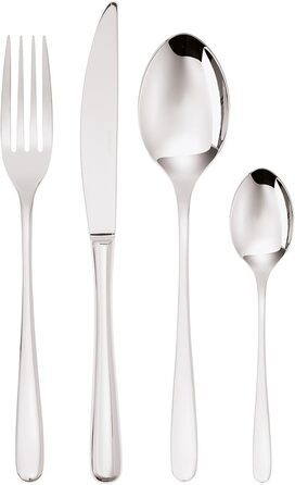 Набір столових приборів Sambonet Taste 18/10 з нержавіючої сталі, 24 предмети для 6 осіб, сірий, можна мити в посудомийній машині