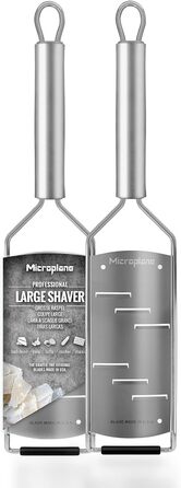 Терка Microplane Professional для твердого сиру, шоколаду та трюфелів, велика, з ультрагострими лезами з нержавіючої сталі