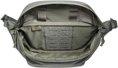 Тактична універсальна поясна сумка Tasmanian Tiger TT Modular Hip Bag II, 5 л, з трьома відділеннями, MOLLE-панеллю, для спорту, туризму, outdoor, стально-сіра/оливкова
