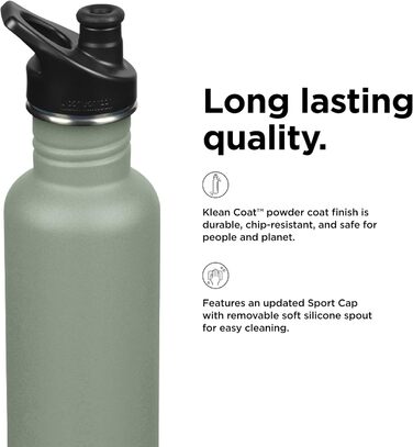 Пляшка для води Klean Kanteen Classic 800 мл, сталева, синя