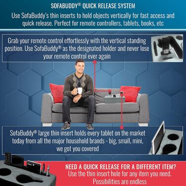 Силіконовий підсклянник для дивану Sofa-Buddy, тримач для чашки, практичний аксесуар для дивану