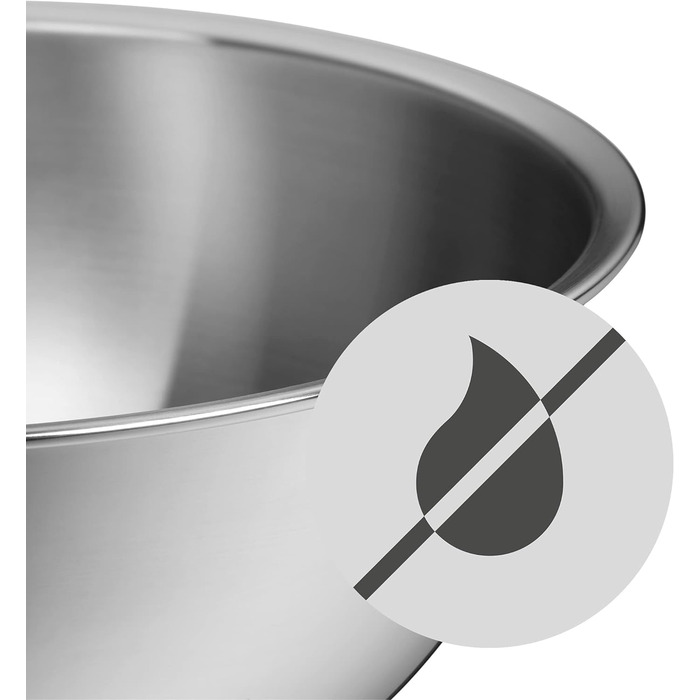 Набір мисок WMF Gourmet 4 шт, нержавіюча сталь, 1,0-3,5 л, для кухні, салатна, для змішування, сервування, Cromargan, штабельовані