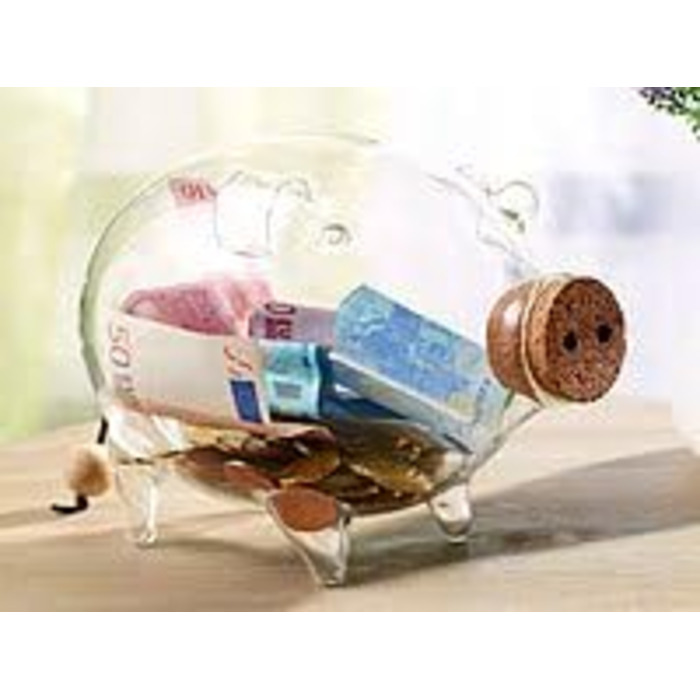 Велика скарбничка-свинка зі скла Carlo Milano 21 см, декор XL, подарунок на день народження