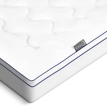 Топер для матраца Beautissu BeauNuit MT Base 100x200 см з чохлом, рельєфний матрацний наматрацник 3 см для ліжка-боксспрінг і матраців до 40 см, нековзний