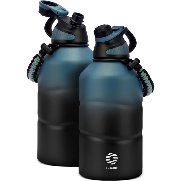Термос Fjbottle 1900 мл з нержавіючої сталі, магнітною кришкою, подвійними стінками, без BPA, герметичний, для газованої води, спорт, фітнес, туризм