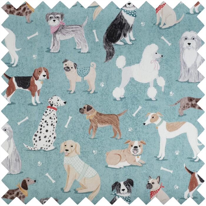 Сумка для рукоділля з бавовни Hobby Gift 13x36x31 см з малюнком собаки