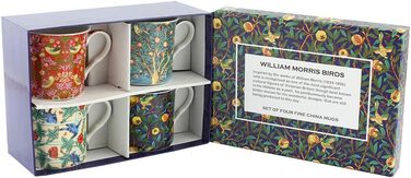 Набір кухлів William Morris Leonardo Collection, 4 шт. — порцелянові чашки з малюнком