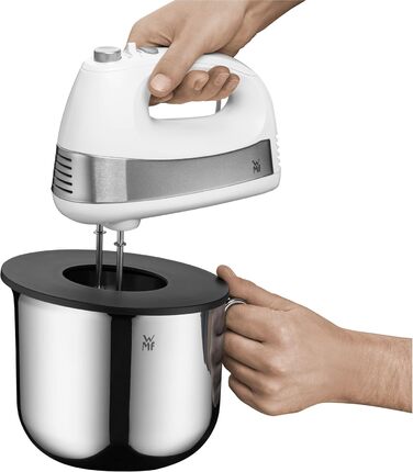 Миска для змішування з кришкою WMF Function Bowls 2,5 л, 18,5 см, полірована нержавіюча сталь Cromargan, з внутрішньою шкалою, для посудомийної машини