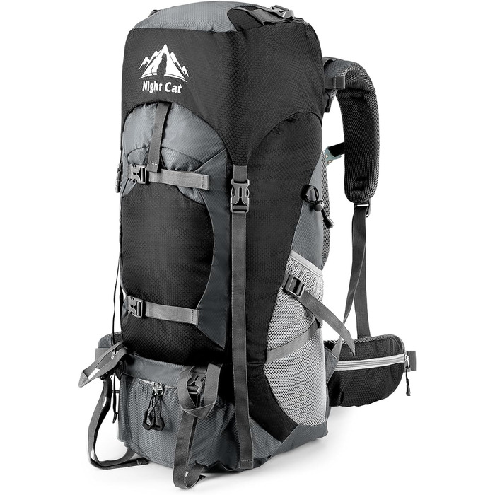 Рюкзак Night Cat Wanderrucksack 70/90 л для туризму, трекінгу, походів, подорожей, для чоловіків та жінок, дихаючий, для кемпінгу, альпінізму, велоподорожей