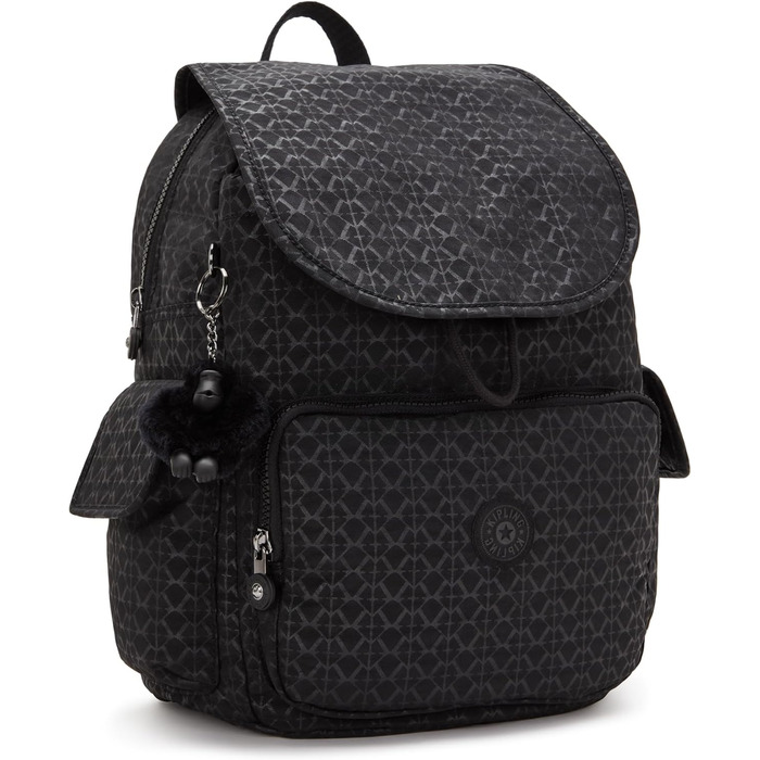 Рюкзак Kipling CITY PACK середній, коричневий, вишивка Signature