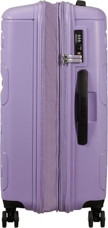 Валіза American Tourister Sunside Spinner L, розширювана, чорна та лавандова, 77 см, 118 л, поліпропілен