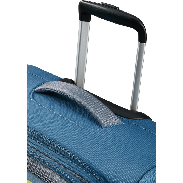 Валіза American Tourister Pulsonic Spinner L, розсувна, 81 см, 113/122 л, синя (Coronet Blue), валіза S (55 см, 43.5 л)