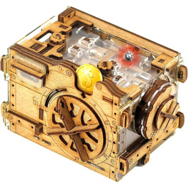 3D головоломка iDventure Amazeing Safe – дерев'яна скринька-скарбничка, сейф-лабіринт, подарункова квест-скриня для грошей, escape room для дорослих, чоловічий подарунок