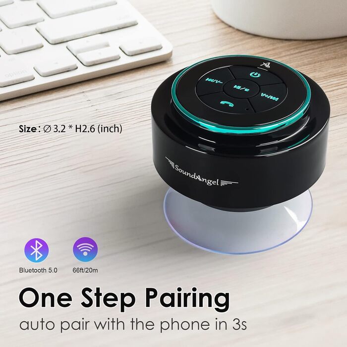 Портативна Bluetooth колонка Xleader для душу, водонепроникна з присоскою, бездротовий динамік для ванної кімнати, музична колонка для дітей, чоловіків і жінок, ідеальний подарунок