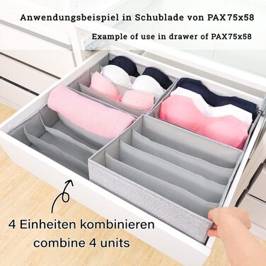 Оригінальний органайзер для комода IKEA, 5 шт, міцний роздільник для ящиків, система зберігання для пелюшок, дитячого одягу, білизни, шкарпеток