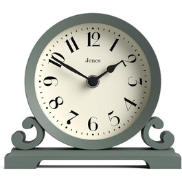 Настільний годинник JONES CLOCKS Saloon, класичний подвійний дизайн, зелений, для столу, полиці або тумби, сучасний стиль