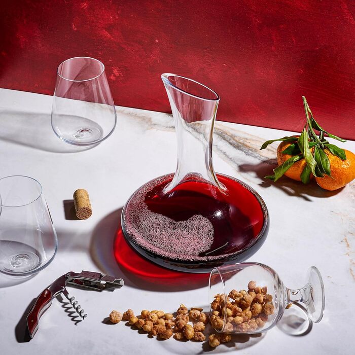 Декантер для вина Bella Vino, скло, 1200 мл, прозорий, 1800 мл