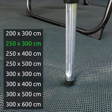 Килим для кемпінгу your GEAR Outdoor, м'який, 8 розмірів (200x300 – 300x600 см), для намету, з кліпсами та сумкою, можна різати