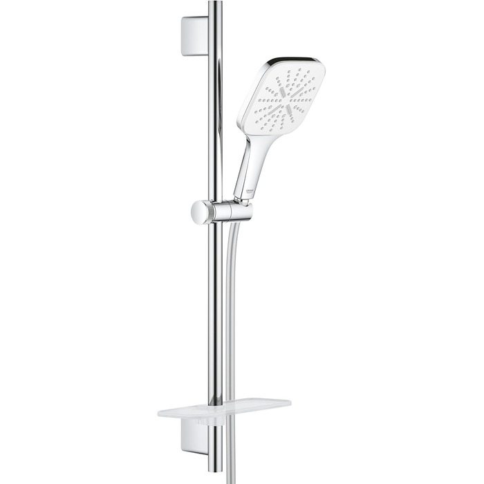 Душова лійка GROHE Vitalio SmartActive 130 Cube, 3 режими, хром, набір 600 мм, космополітан
