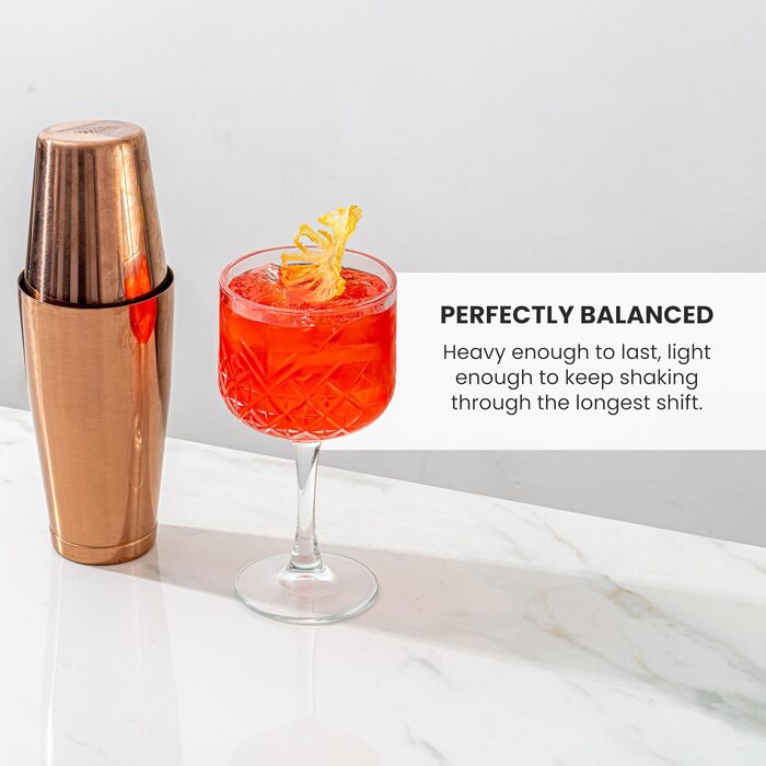 Професійний бостонський шейкер Top Shelf Bar Supply з нержавіючої сталі, 2 предмети, 18 і 28 унцій, для коктейлів