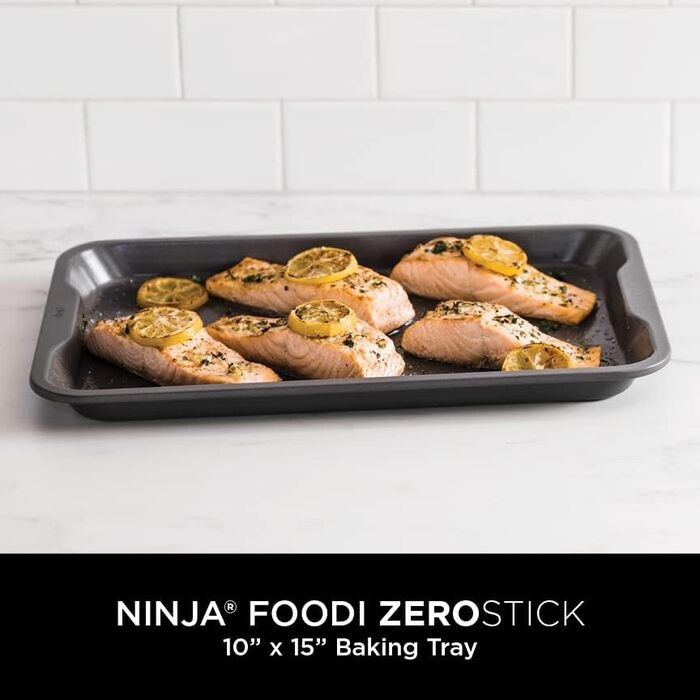 Деко для духовки Ninja Foodi B30015EUUK, антипригарне, алюмінований сталь, 25x38 см, сріблясте, можна мити в посудомийці