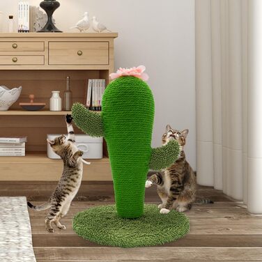 AUSCAT Когтеточка для котів 42 см, морква, натуральний сизаль, для кошенят, інтер'єрна, стовпчик-катус