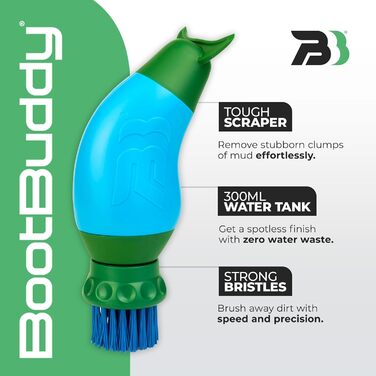 Boot Buddy – пристрій для швидкого очищення взуття та екіпірування: ефективна чистка футбольних, регбі, туристичних, гольф та гумових чобіт, взуття для активного відпочинку