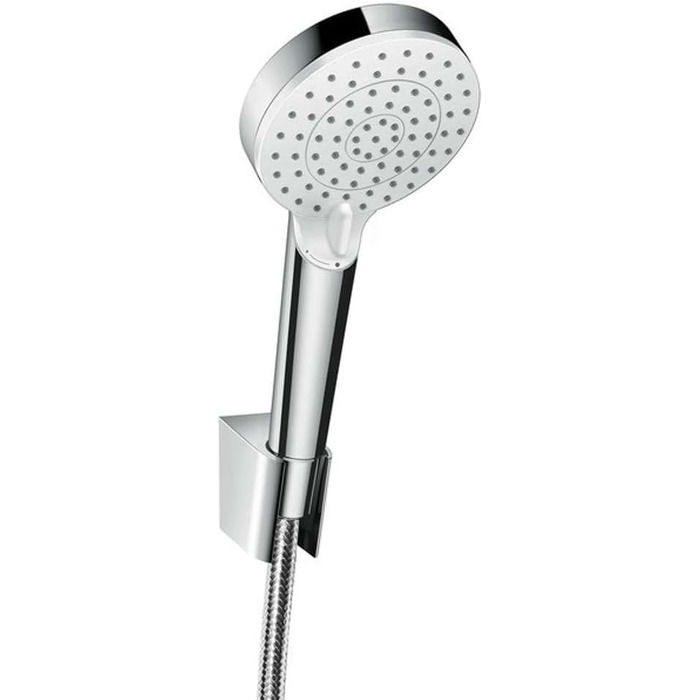 Душовий набір hansgrohe Crometta з лійкою (2 режими), шлангом 1,25 м і тримачем, білий/хром