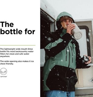 Пляшка для води KleanKanteen Wide з нержавіючої сталі, універсальний розмір