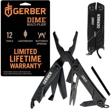 Мультитул Gerber Dime 12 в 1, кишеньковий, чорний