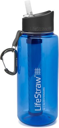 Пляшка-фільтр LifeStraw Go 1 л, синя, для води