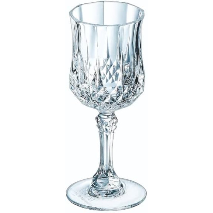 Набір стопок Cristal d'Arques Paris Longchamp 6 шт, 60 мл, скло Kwarx, висока прозорість і міцність, посилена упаковка
